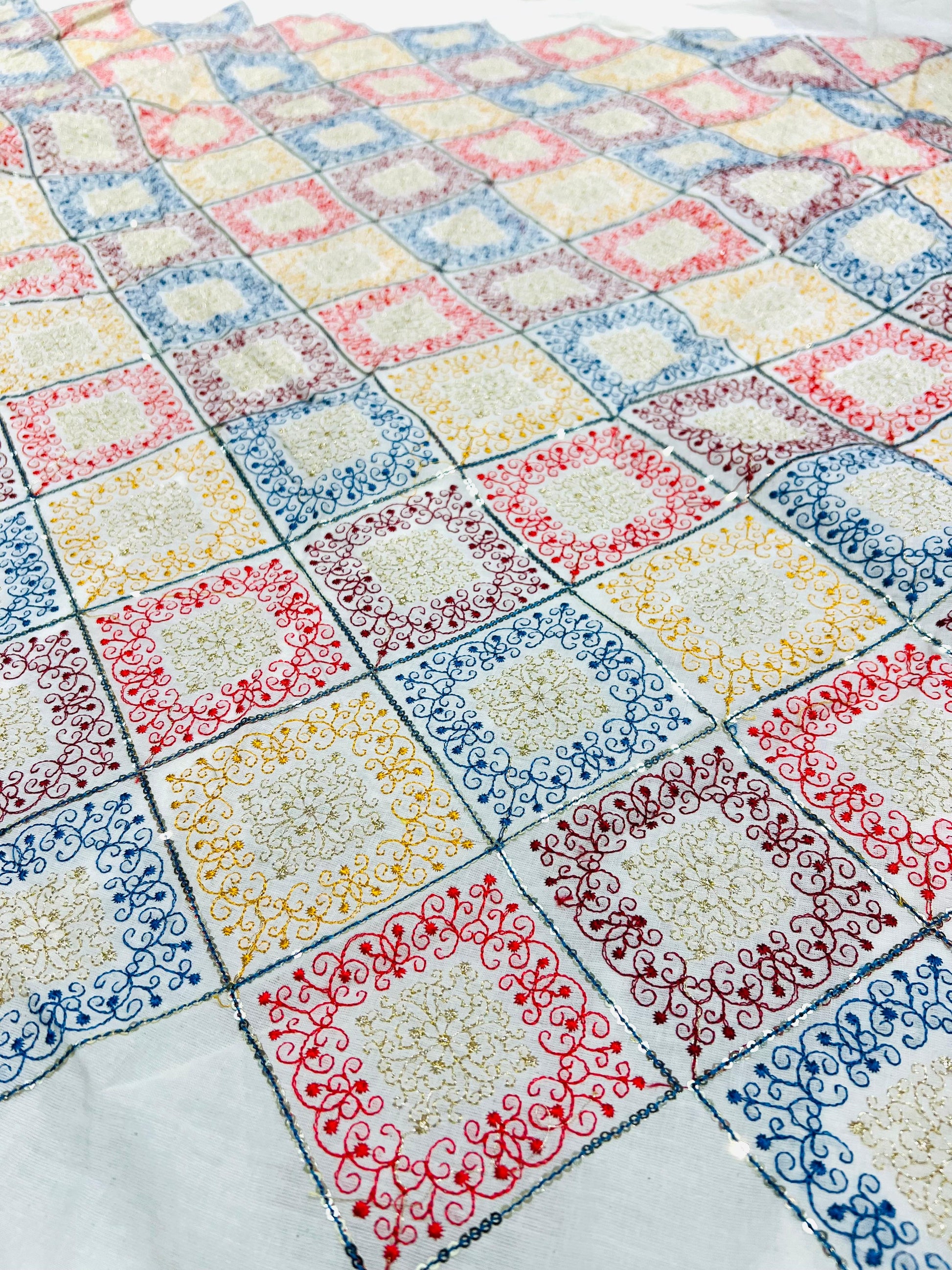 COTTON MUTI THREAD SEQUENCE EMBROIDERY